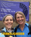 Professor Cecilia Ramlau-Hansen og postdoc Anne Gaml-Jensen deltog begge i Forskningens Døgn i Stakladen den 23. april. 
