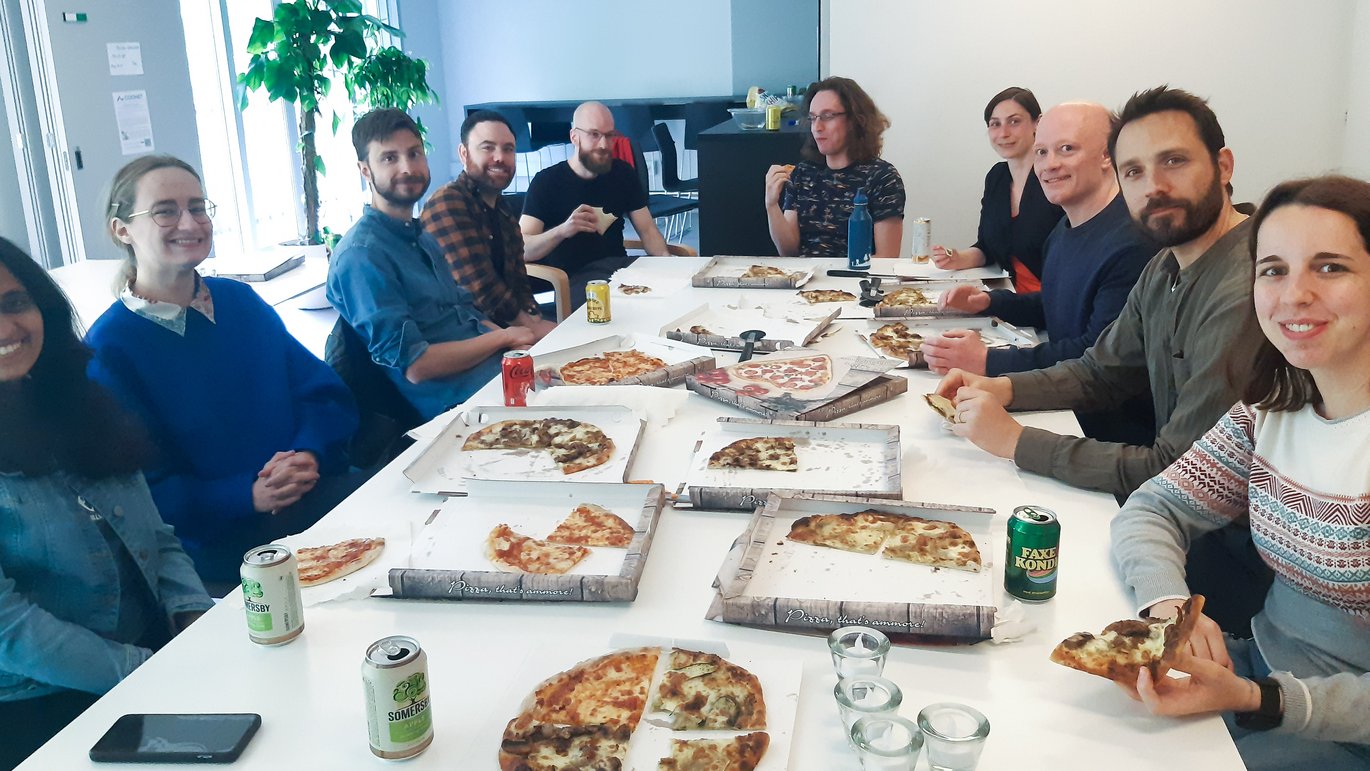 CogNets seneste event var et socialt arrangement med gratis pizza, hvor yngre forskere havde mulighed for at præsentere deres forskning i et afslappet og uformelt miljø.