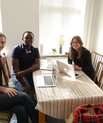 Michael Schriver, Vincent Cubaka og Ditte Andreasen ser frem til fortsat at arbejde med sundhedspersonale og patienter i Rwanda.