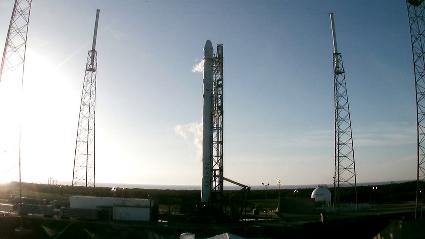 [Translate to English:] Falcon 9 raket på Cape Canaveral Air Force Station