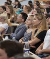 Lecturer theatre full of students