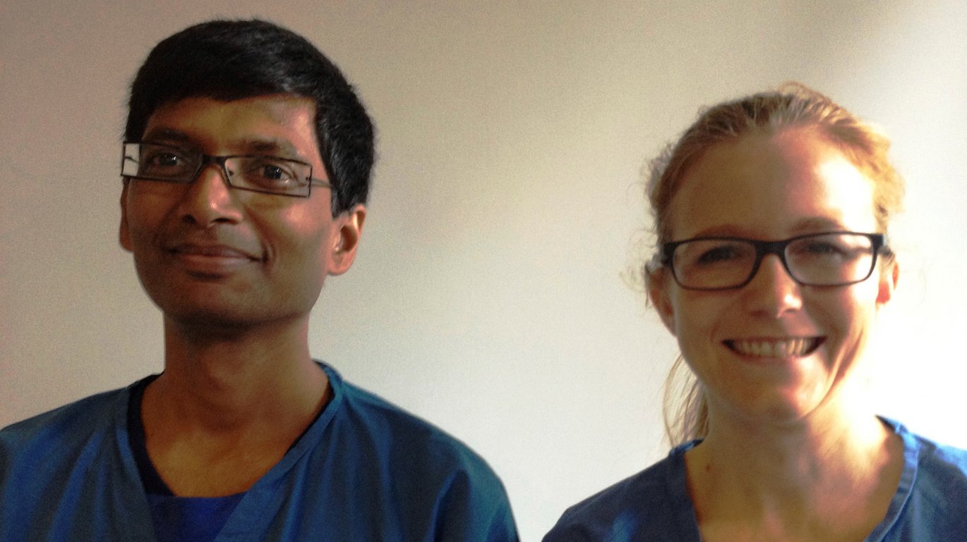 Fysiker Rajkumar Ragupathy og læge Maria Fournais Langschwager er blandt deltagerne på Danmarks første innovationsuddannelse målrettet sundhedssektoren. Fysiker Rajkumar Ragupathy og læge Maria Fournais Langschwager er blandt deltagerne på Danmarks første innovationsuddannelse målrettet sundhedssektoren.