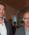 [Translate to English:] Jan Frystyk (t.h.) og Lars Uhrenholt (t.v.) fik tirsdag den 17. december 2013 overrakt legatet Afskaffelse af Dyreforsøg i den Videnskabelige Forskning. Foto: Lars Kruse/AU Kommunikation.