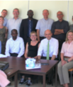 Per Kallestrup, nummer fem fra højre, bagerste række, ses her til symposium i Rwanda. Foto: Michael Schriver