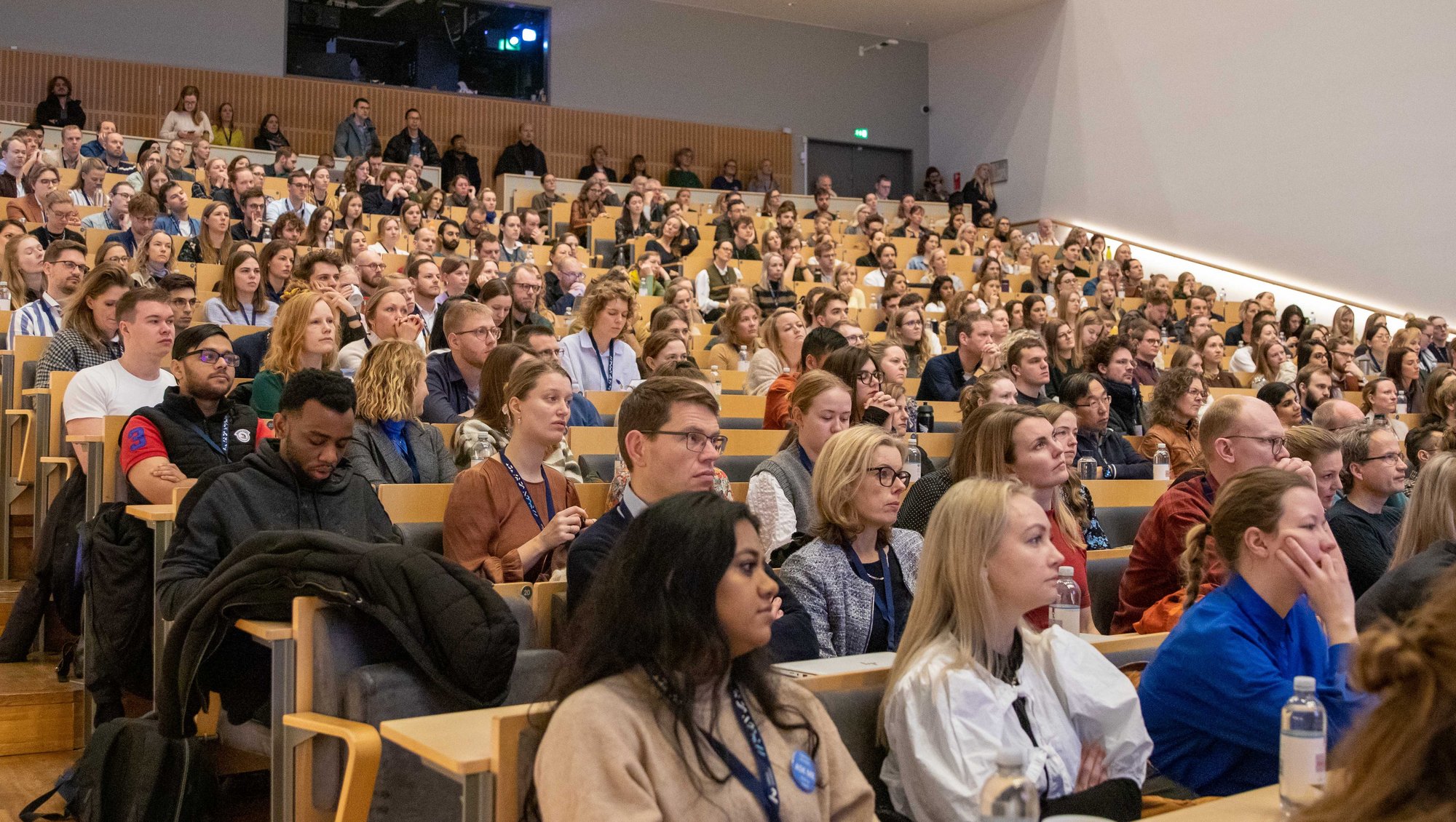 Several hundreds of PhD Students showed up at The Per Kirkeby Auditorium. Photo: Simon Fischel, AU Health.