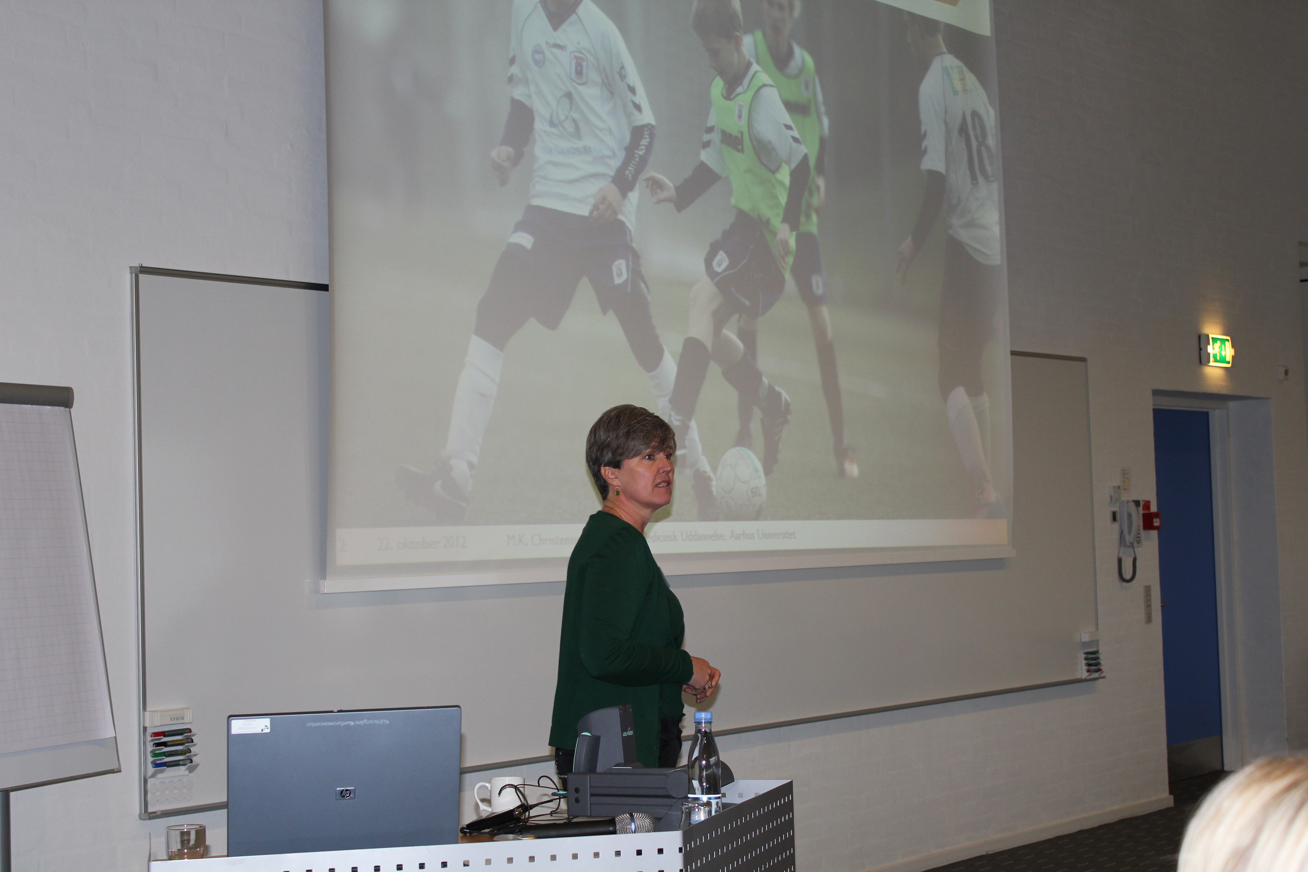 Lektor Mette Krogh Christensen fra Center for Medicinsk Uddannelse, AU, om talentudvælgelse med eksempler fra sportens verden. FOTO: MEDU
